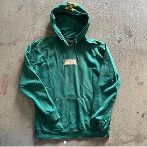 faded green vans hoodie- L
